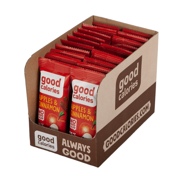 Good Calories Date Bar Apples & Cinnamon 35g,With 94% Fruits & Nuts - Pack of 20 pcs