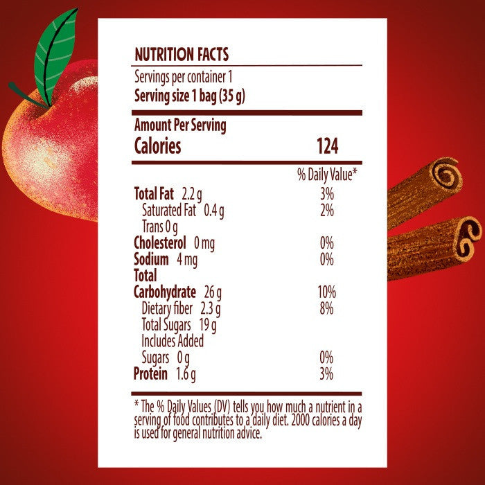 Good Calories Date Bar Apples & Cinnamon 35g,With 94% Fruits & Nuts - Pack of 20 pcs
