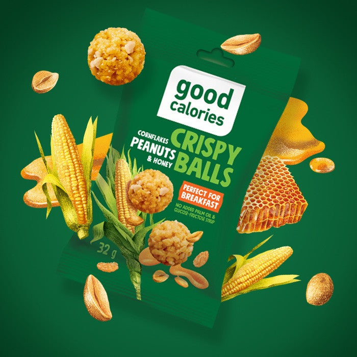 Good Calories Crispy Balls Cornflakes & Peanuts - 32g
