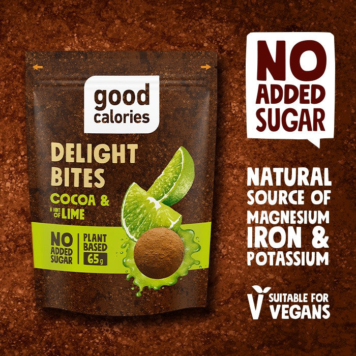 Good Calories Cocoa & Hint of Lime Delight Bites – 65g