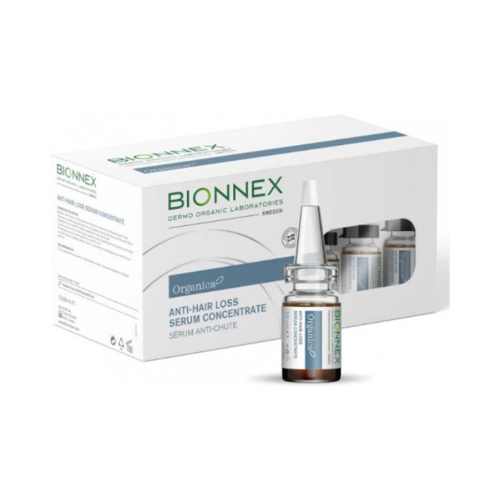 Bionnex Organica Anti-Loss Serum – with Sea Extracts, Vitamins & Minerals Strengthens Roots, Revives Scalp, Boosts Density – 12 * 10 ML