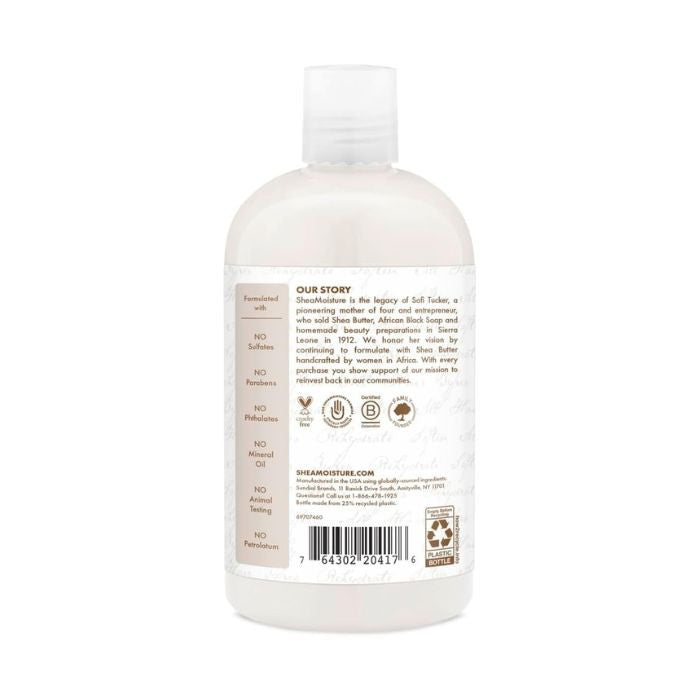 Shea Moisture 100% Virgin Coconut Oil Daily Hydration Shampoo Sulphate-Free Moisturizing Cleanser 384ml