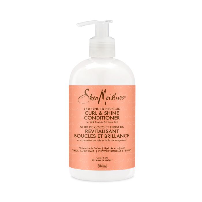Shea Moisture Coconut and Hibiscus Curl Conditioner Hydrating Curl and Shine Hair Care 384ml