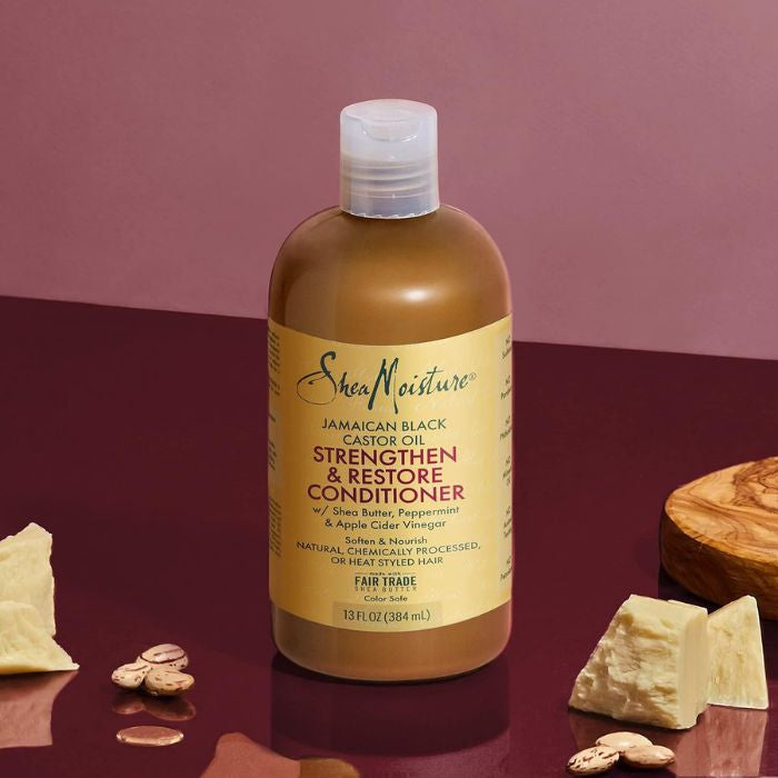 Shea Moisture Jamaican Black Castor Oil Conditioner Strengthen Restore and Deeply Nourish Hair 384ml