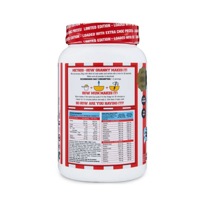 Adonis Gear Cookie Dough Choco Chip Cookie, Casein Protein, Slow Digesting, Limited Edition, 1kg