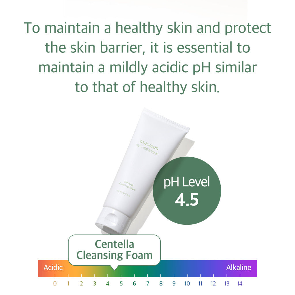 Mixsoon Centella Cleansing Foam, Low pH Gentle Cleanser with Salicylic Acid - 150ml