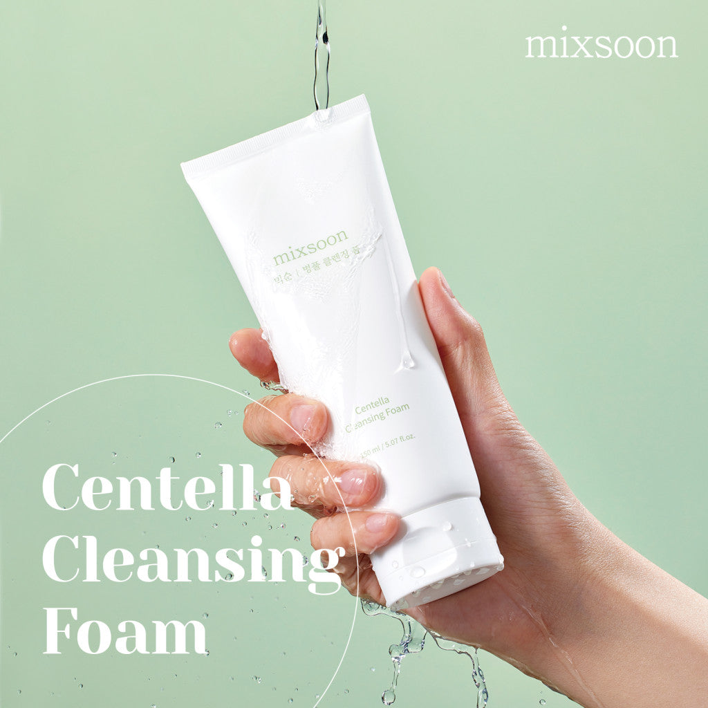 Mixsoon Centella Cleansing Foam, Low pH Gentle Cleanser with Salicylic Acid - 150ml