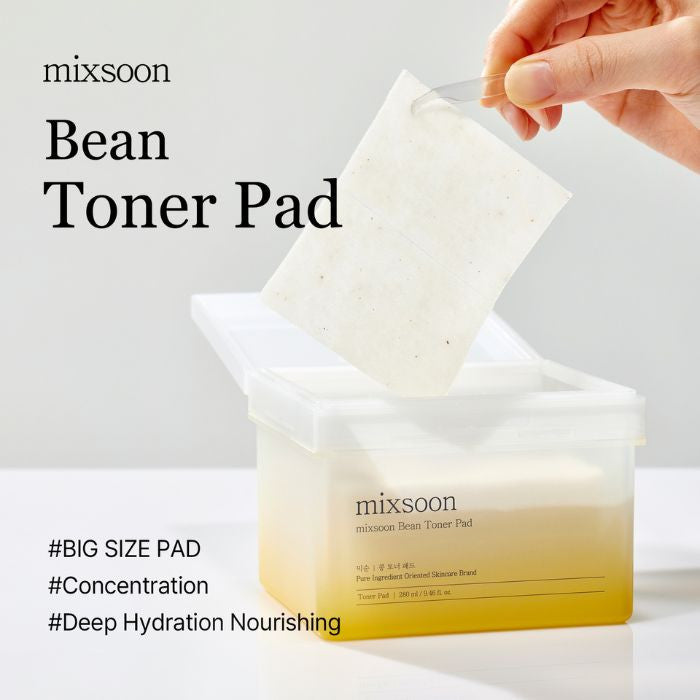 Mixsoon Bean Toner Pad 70s Deep Hydration, Firming, Soothing, and Nourishing - 180ml