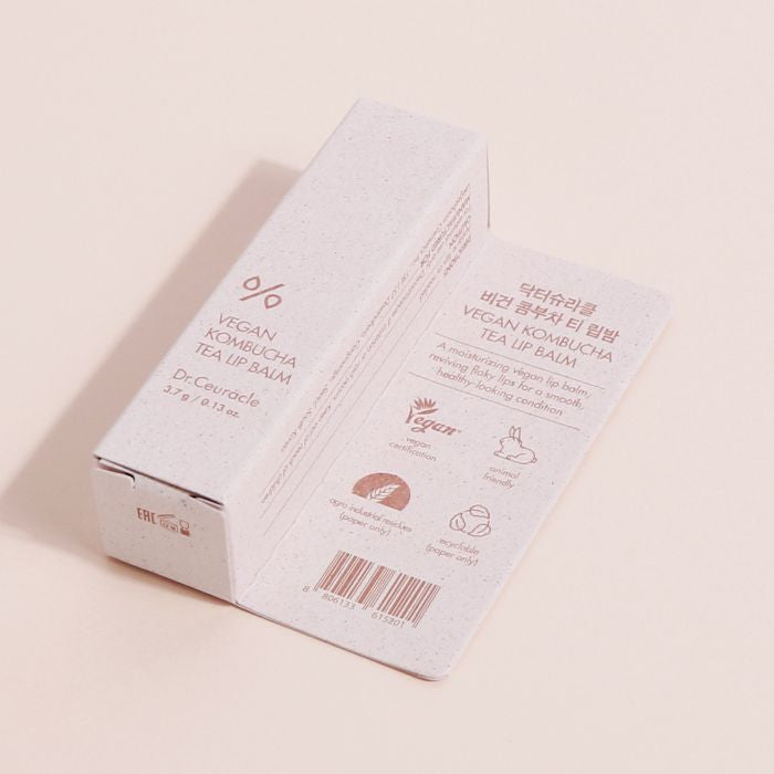 Dr. Ceuracle Vegan Kombucha Tea Lip Balm, Intensive Hydrating Repair for Dry Lips - 3. 7g
