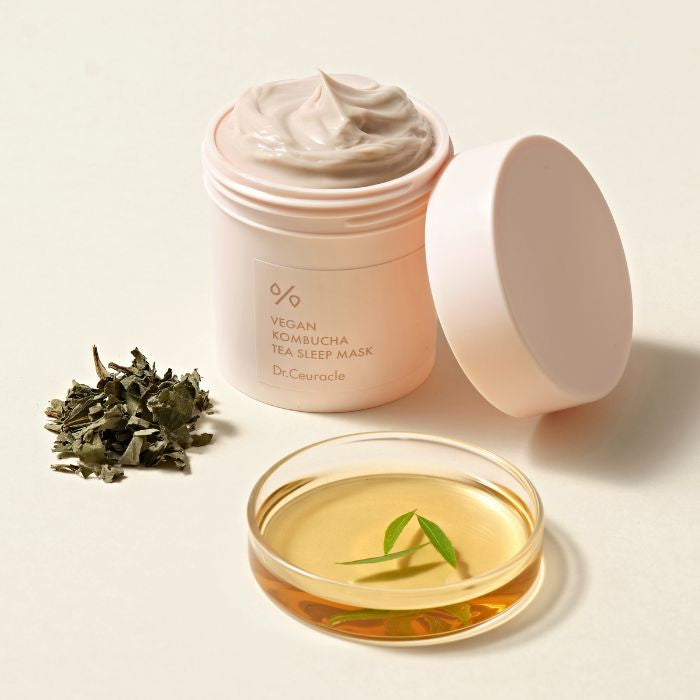 Dr. Ceuracle Vegan Kombucha Tea Sleep Mask, Overnight Hydration and Skin Renewal - 100g