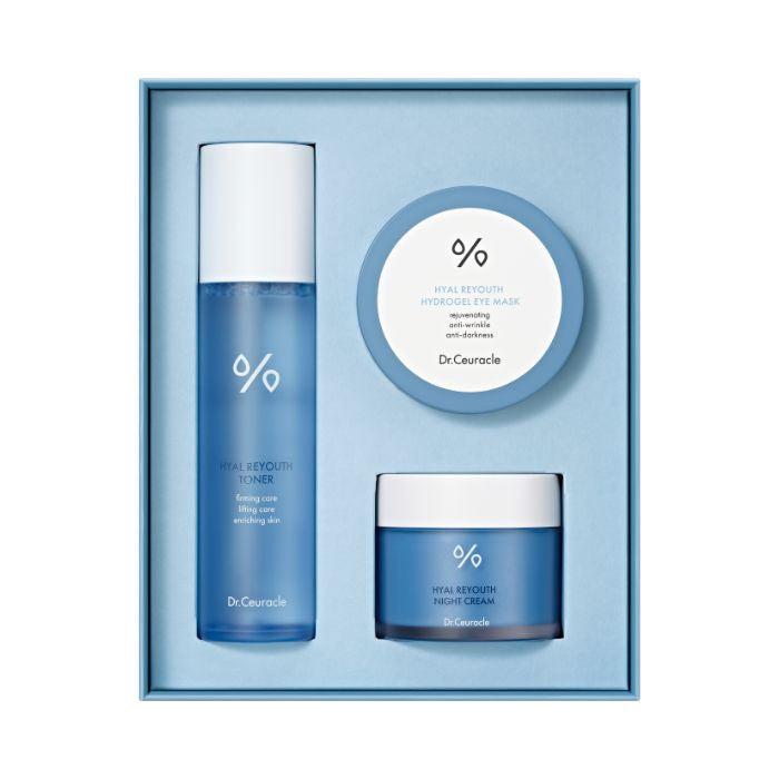 Dr. Ceuracle Hyal Reyouth Glowing Set, Hydrating Skincare Kit for Radiant Skin