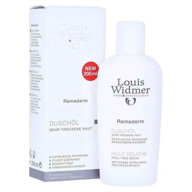 Louis Widmer Remederm Dry Skin Shower Oil 200Ml Louis Widmer