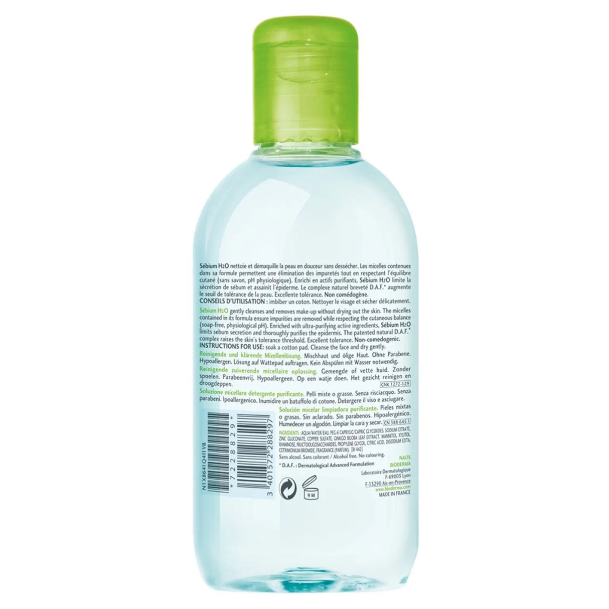 Bioderma Sebium H2O Micellar Solution 250ml Bioderma