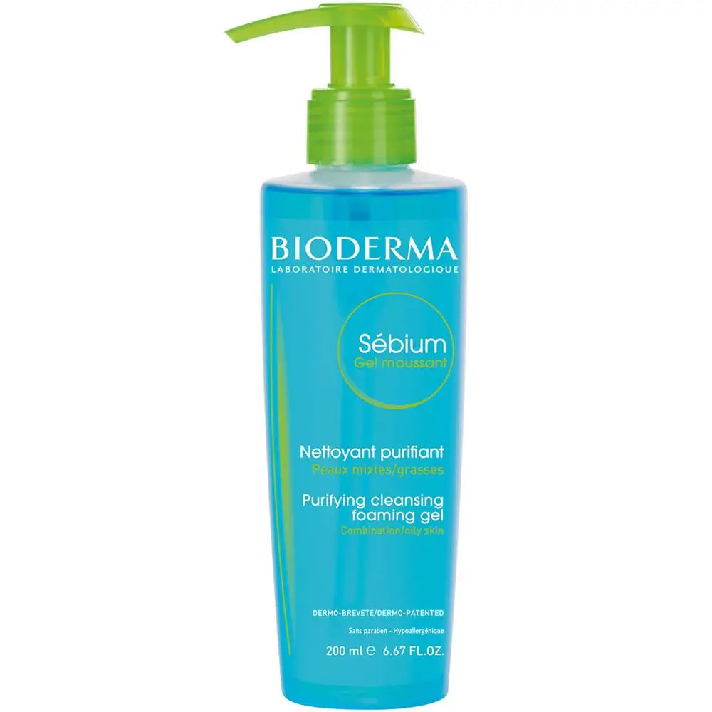 Bioderma Sebium Gel Moussant Purifying Cleansing Foaming Gel 200ml Bioderma