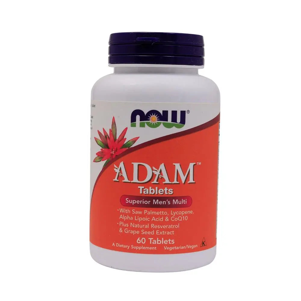 Now Adam Men's Multivitamin Tablets For Overall Wellness, Pack of 60's Now
