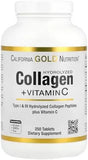 California Gold Nutrition Collagen Peptides Plus Vitamin C Dietary Supplement 250 Tablets California Gold Nutrition