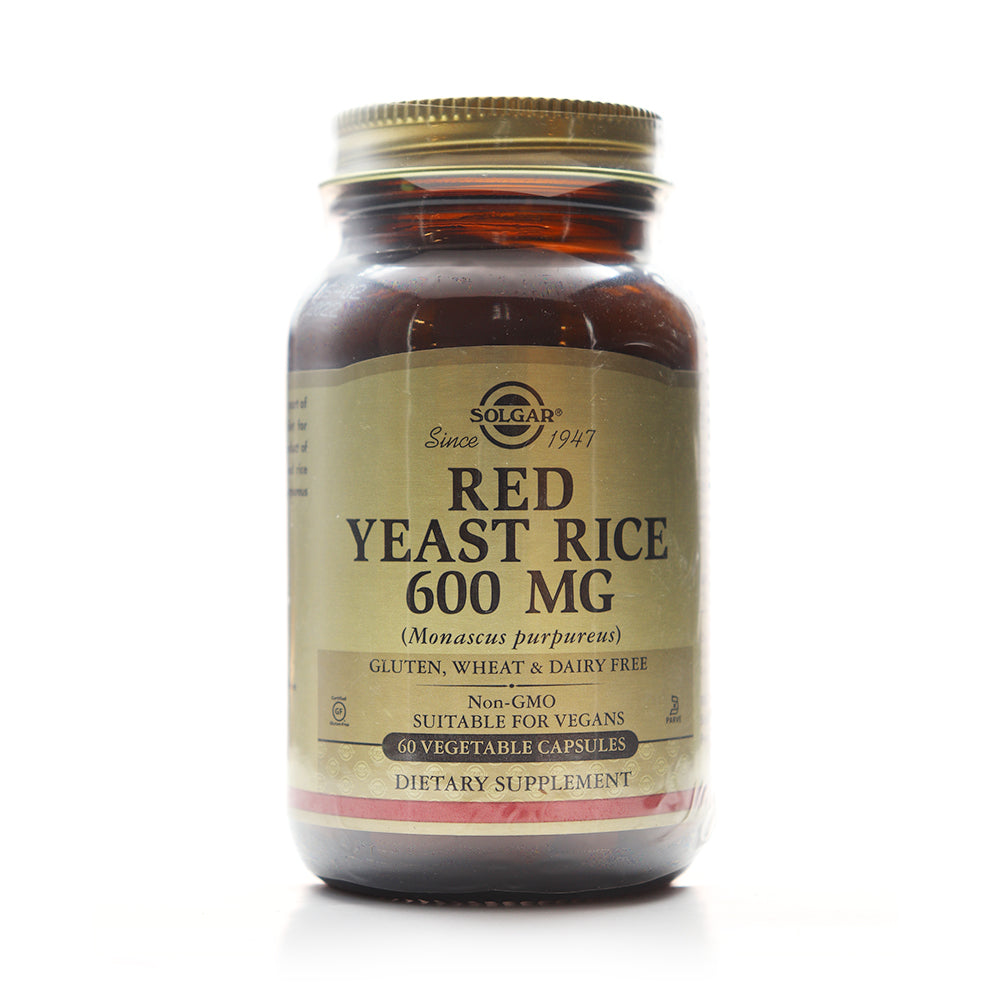 Solgar Red Yeast Rice, 60 Vegetable Capsules, 600 mg
