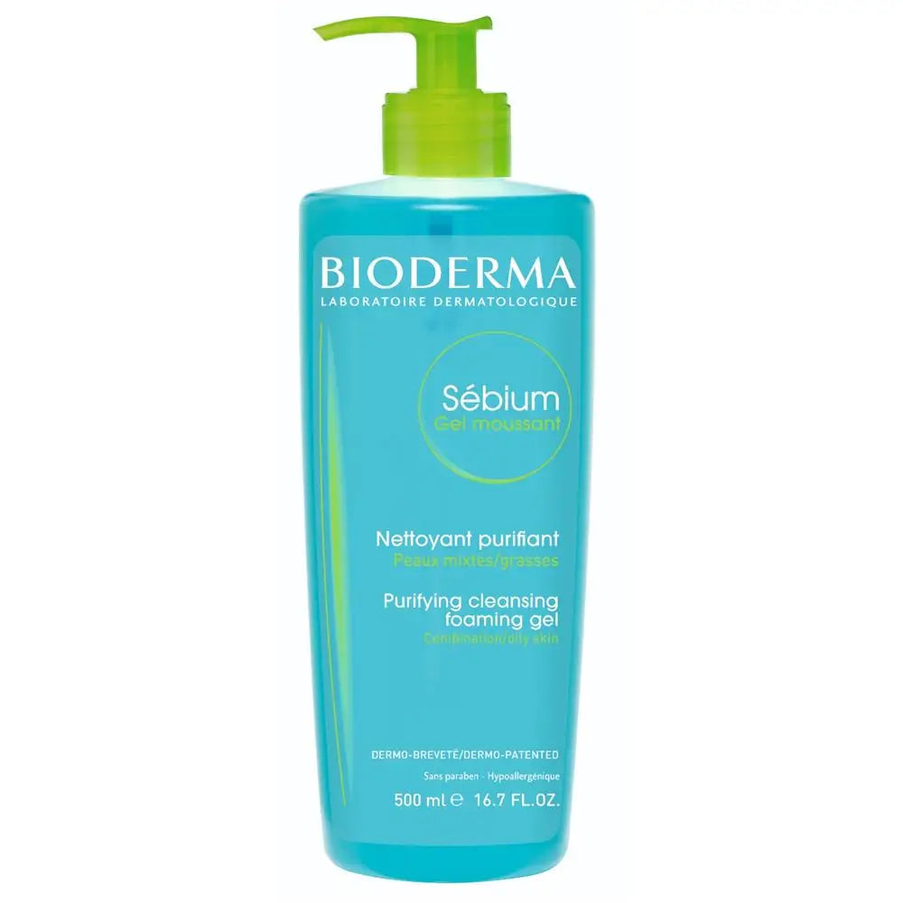 Bioderma Sebium Gel Moussant Purifying Cleansing Foaming Gel 500ml Bioderma