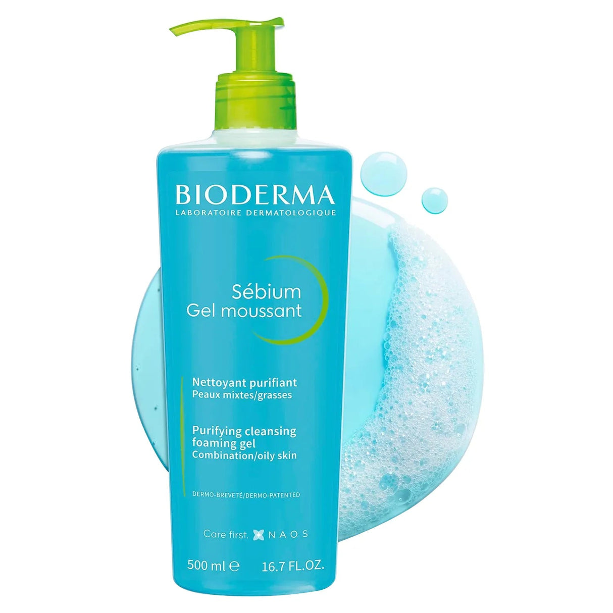 Bioderma Sebium Gel Moussant Purifying Cleansing Foaming Gel 500ml Bioderma