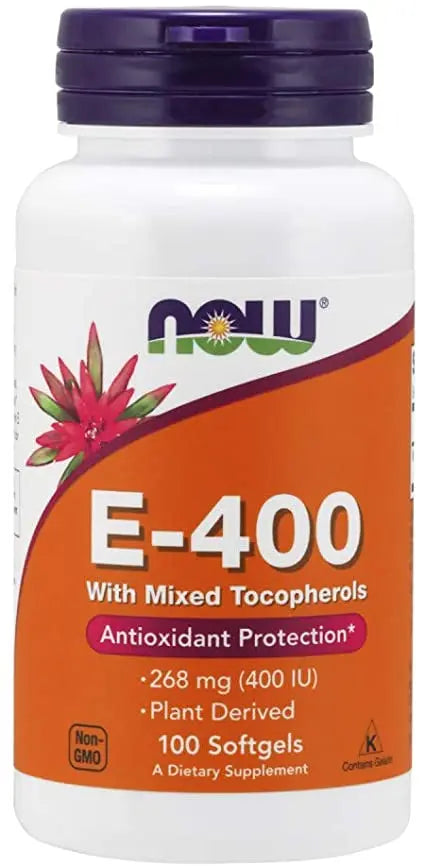 Now E-400 Antioxidant Mixed Tocopherols 100s NOW