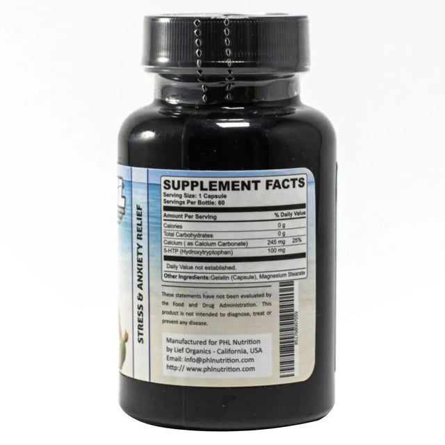 PHL 5-HTP Capsules 60's PHL