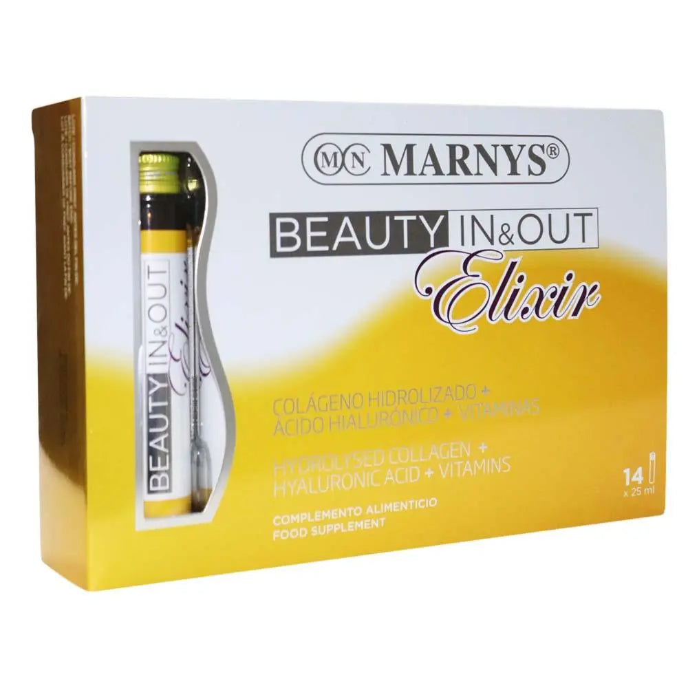 Marnys Beauty In & Out Elixir 25ml, Vials 14's marnys