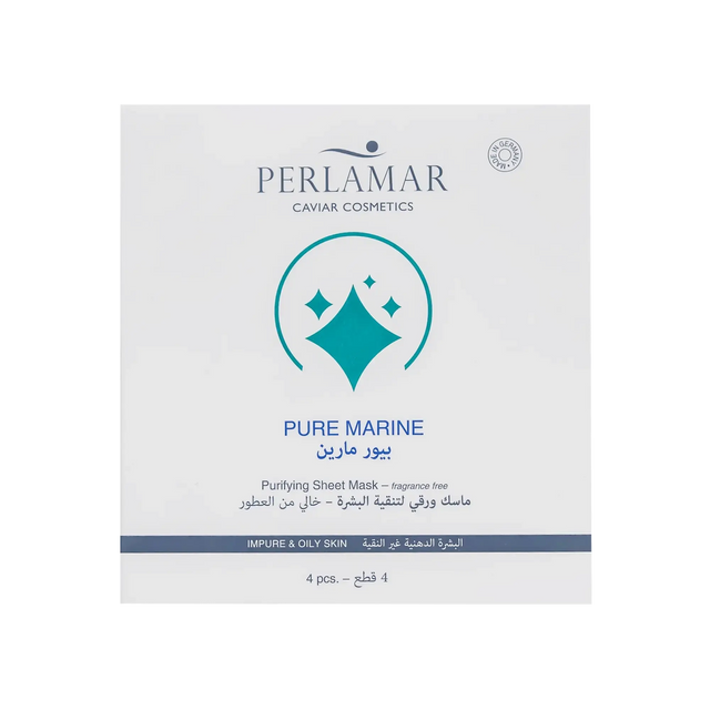 Perlamar Pure Marine Purifying Sheet Mask 4×16 ml perlamar