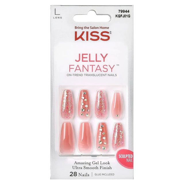 Kiss Gel Fantasy Jelly Nails KGFJ01C KISS