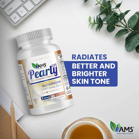 AMS Pearly Skin Glutathione Supplement 60 Capsules AMS