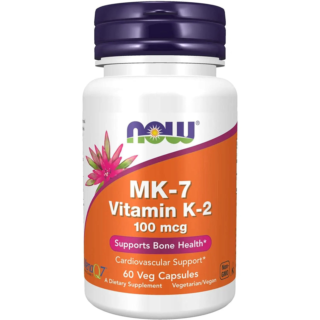 Now Foods MK-7 Vitamin K-2 100mcg Vegetable Capsules 60's Now