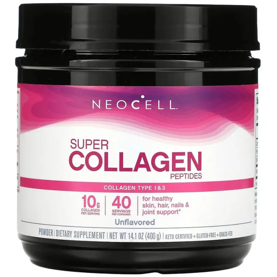 Neocell Super Collagen Peptides Powder Type 1&3 10g Collagen Peptides Unflavored 400g Neocell