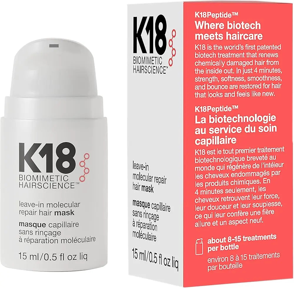 K18 Leave-In Molecular Repair Hair Mask 15ml K18