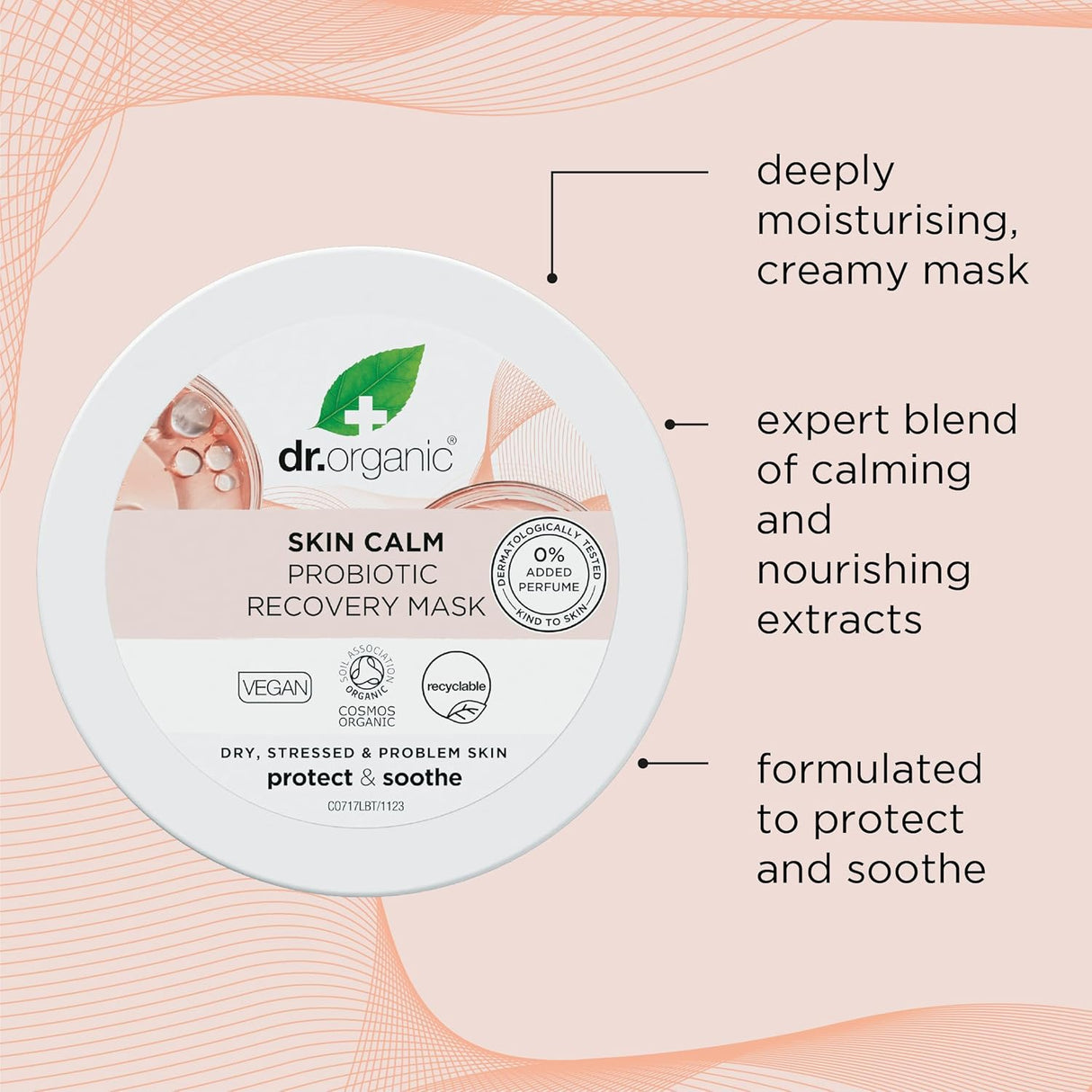 Dr.Organic Skin Calm Probiotic Recovery Mask - 100ml