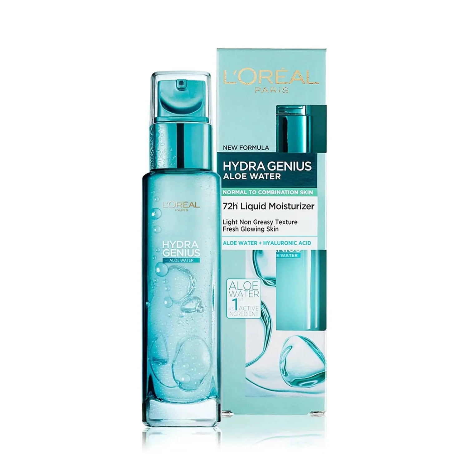 L'Oréal Paris Hydra Genius Aloe Water 72H Liquid Moisturizer Normal to Combination skin White 70ml L'Oréal Paris