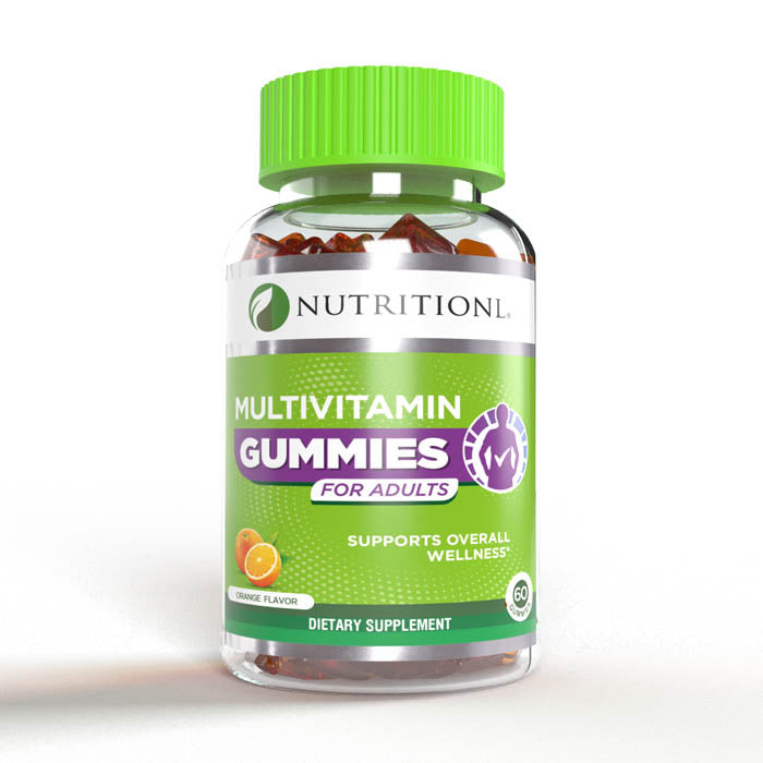 Nutritional Adult Multivitamin Gummies, Immune Support, Energy, Skin & Gut Health, Eye Wellness - 60's