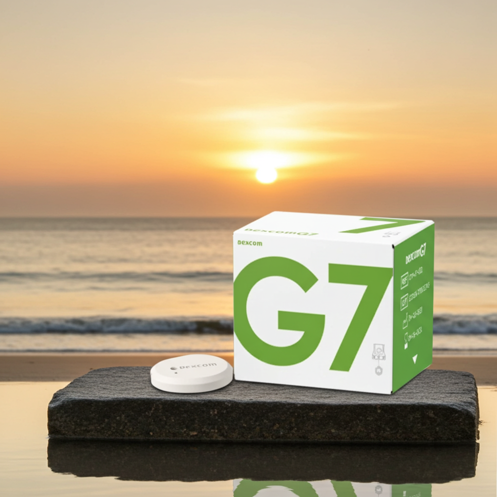 مجموعة مستشعر Dexcom G7 لمراقبة الجلوكوز بشكل مستمر، عبوة من قطعة واحدة