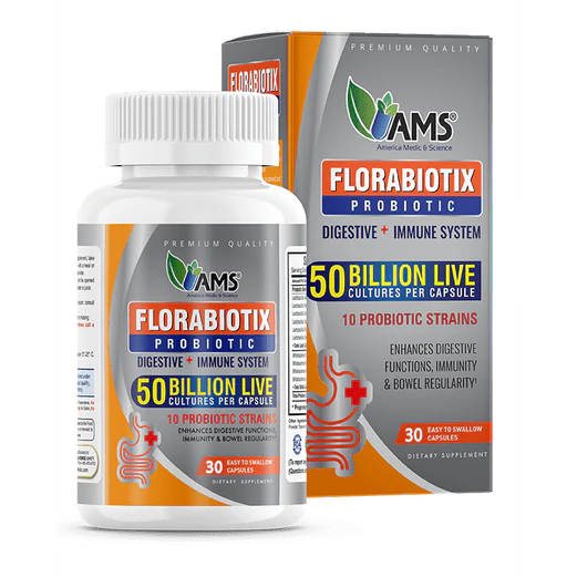 AMS Florabiotix Probiotic 50 Billion - 30 capsules