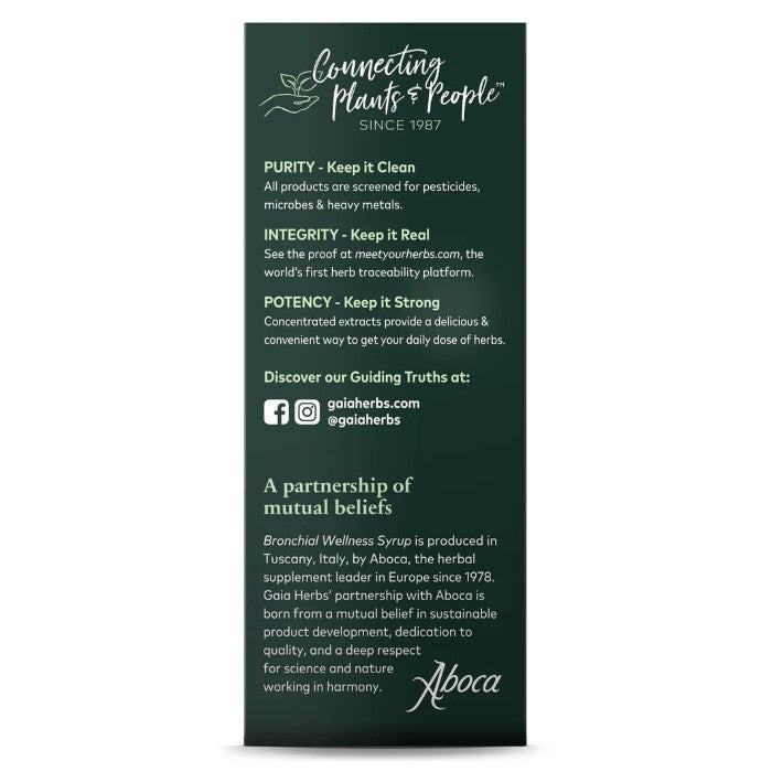 Gaia Herbs Bronchial Wellness Herbal Syrup 5.4 Oz - 160 ml
