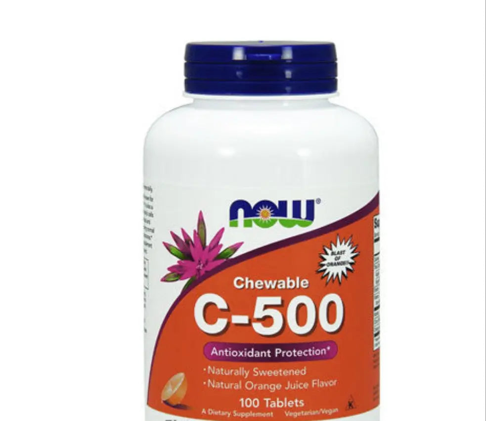 Now Vitamin C-500 Chewable tablets 100s NOW