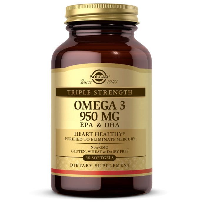 Solgar Triple Strength Omega-3, 950 mg - 50 Softgels