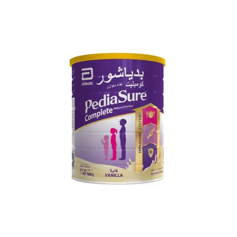 PediaSure Complete Peptrigro Stage 2+ Growing Up Children's Milk Formula For 2 To 10 Years Vanilla Flavour 1600g Pediasure