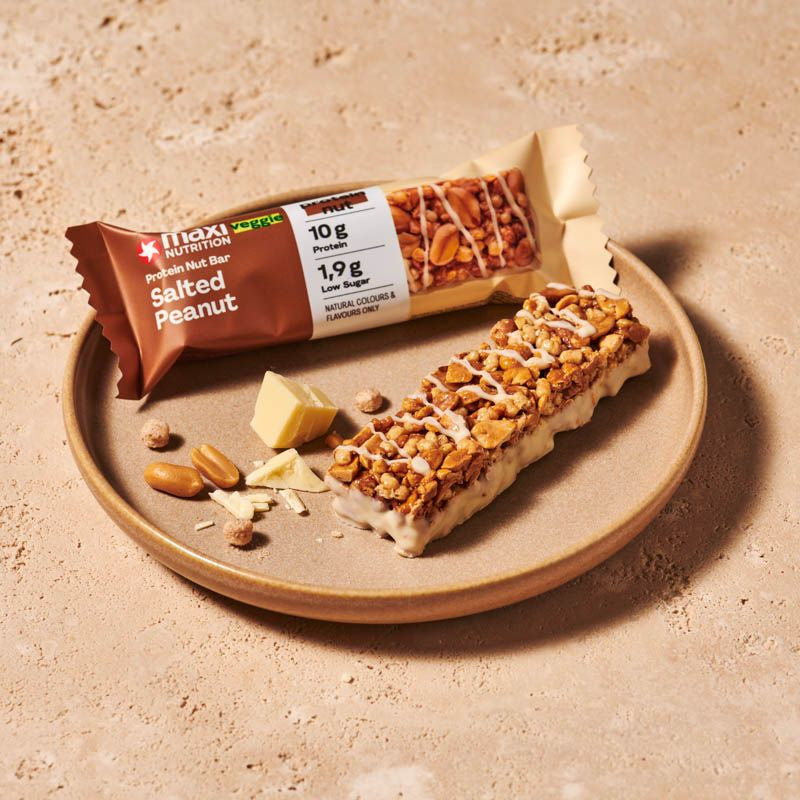Maxi Nutrition Veggie Protein Nut Bar Salted Peanut 46G- Box of 12pcs