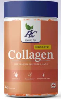 PLC Collagen Gummies for Healthy Skin, Hair & Nails. Pack of 60s PLC