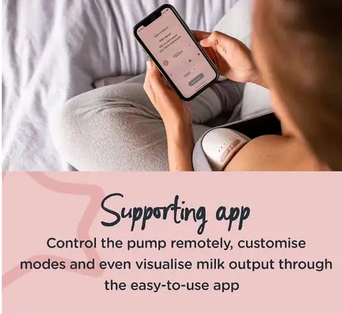 Tommee Tippee Made For Me In-Bra Wearable Electric Breast Pump Single- White/Pink Tommee Tippee