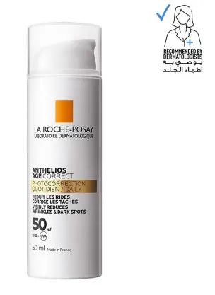 La Roche Posay Anthelios Age Correct SPF50 Anti-Ageing Invisible Sunscreen With Niacinamide 50ml La Roche-Posay