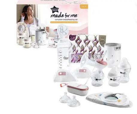 Tommee Tippee Closer To Nature Complete Breastfeeding & Baby Bottle Feeding Kit -White Tommee Tippee