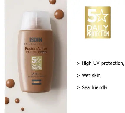 Isdin Fotoprotector SPF 50 Fusion Water Color Bronze Tinted 50 mL Isdin