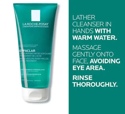 La Roche-Posay Effaclar Micro-Peeling Cleansing Gel With Salicylic Acid For Oily Skin 200ml La Roche-Posay