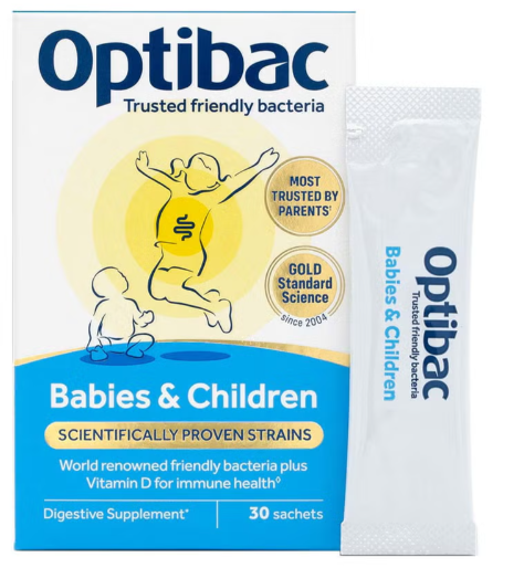 Optibac Probiotic Sachets For Babies & Children, 0-12 Years - Pack of 30's