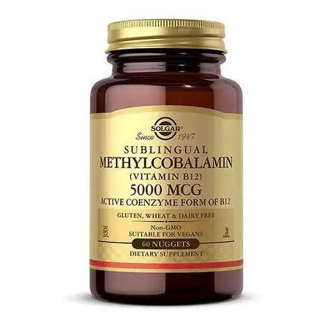 Solgar Methylcobalamin (Vitamin B12) 5000mcg -60 Nuggets Solgar